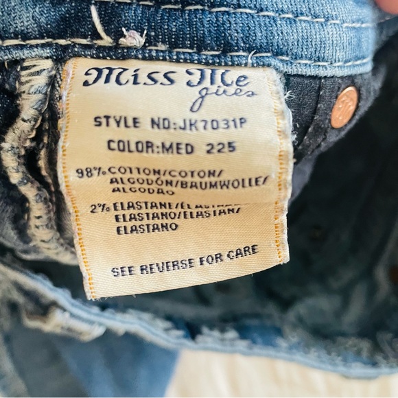 Girls Miss Me crop jeans, SZ 14 - Picture 6 of 6